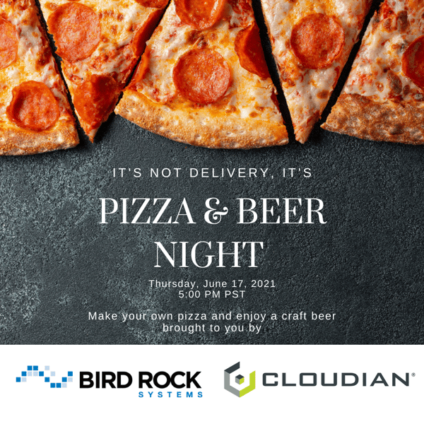Cloudian Pizza and Beer