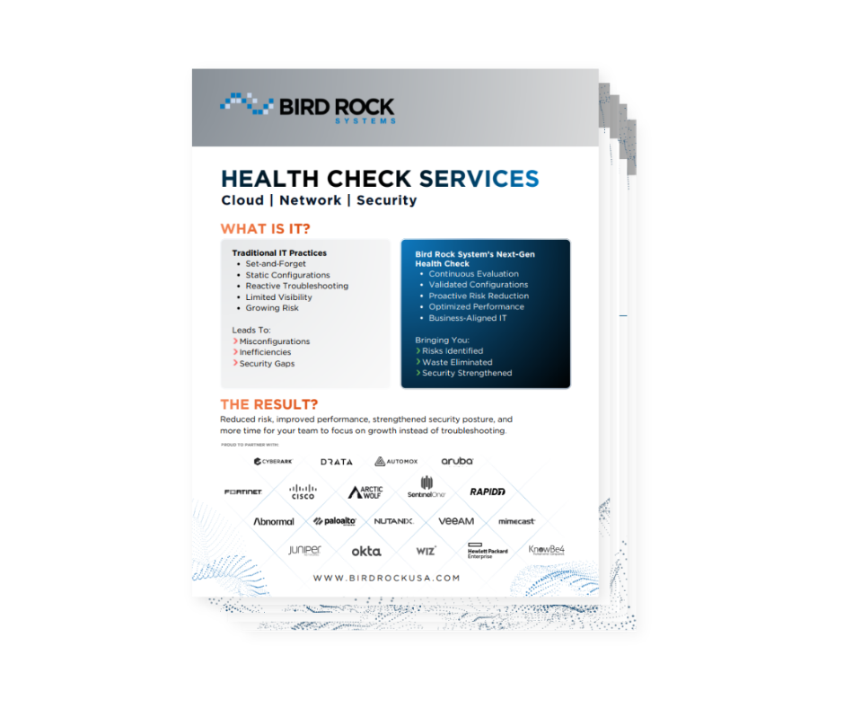 Bird Rock Systems Health Check Overview